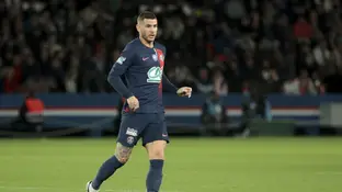 Lucas Hernández en un partido con el PSG Lucas Hernández en un partido con el PSG