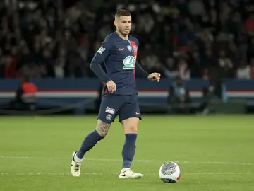 Lucas Hernández en un partido con el PSG Lucas Hernández en un partido con el PSG