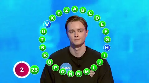 Jaque de Manu en El Rosco al romper el empate: ¿llegará Rosa a sus 23 aciertos? Jaque de Manu en El Rosco al romper el empate: ¿llegará Rosa a sus 23 aciertos?