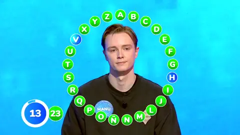 Jaque de Manu en El Rosco al romper el empate: ¿llegará Rosa a sus 23 aciertos? Jaque de Manu en El Rosco al romper el empate: ¿llegará Rosa a sus 23 aciertos?