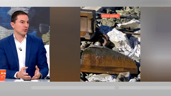 Juan Lobato analiza el accidente de tren. Juan Lobato analiza el accidente de tren.