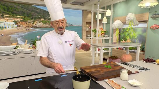"Esto es un caldo corto": el truco de cocina de Argui&ntilde;ano para elaborar una bechamel con sabor a langostino