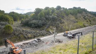 Zona en la que tuvo lugar el accidente de tren en Adamuz
