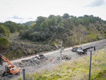 Zona en la que tuvo lugar el accidente de tren en Adamuz