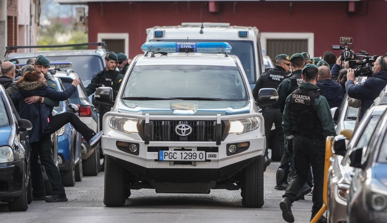 Llegada a declarar al juzgado del hombre que confes&oacute; el crimen del menor de 13 a&ntilde;os