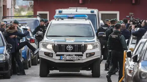 Llegada a declarar al juzgado del hombre que confesó el crimen del menor de 13 años Llegada a declarar al juzgado del hombre que confesó el crimen del menor de 13 años