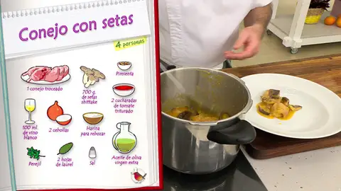 Ingredientes Conejo con setas Ingredientes Conejo con setas