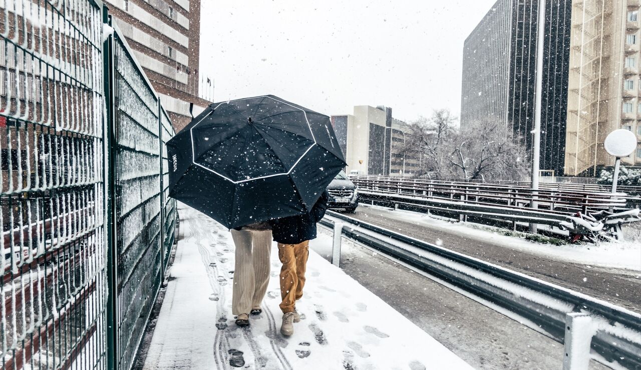 Nieve en Madrid