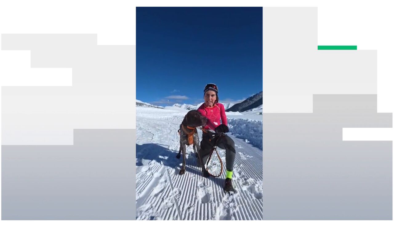 Leire Fern&aacute;ndez y Chispas