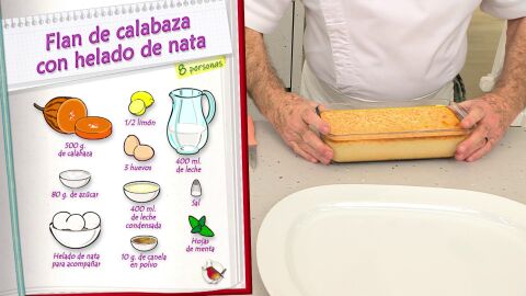 Ingredientes Flan de calabaza