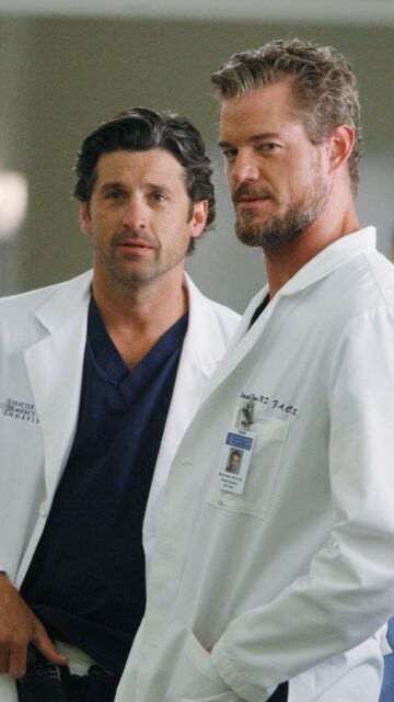Patrick Dempsey y Eric Dane en Anatomía de Grey