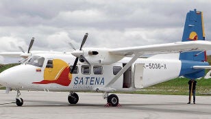 Imagen de archivo de un avi&oacute;n de la aerol&iacute;nea colombiana SATENA