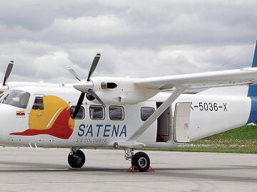 Imagen de archivo de un avi&oacute;n de la aerol&iacute;nea colombiana SATENA