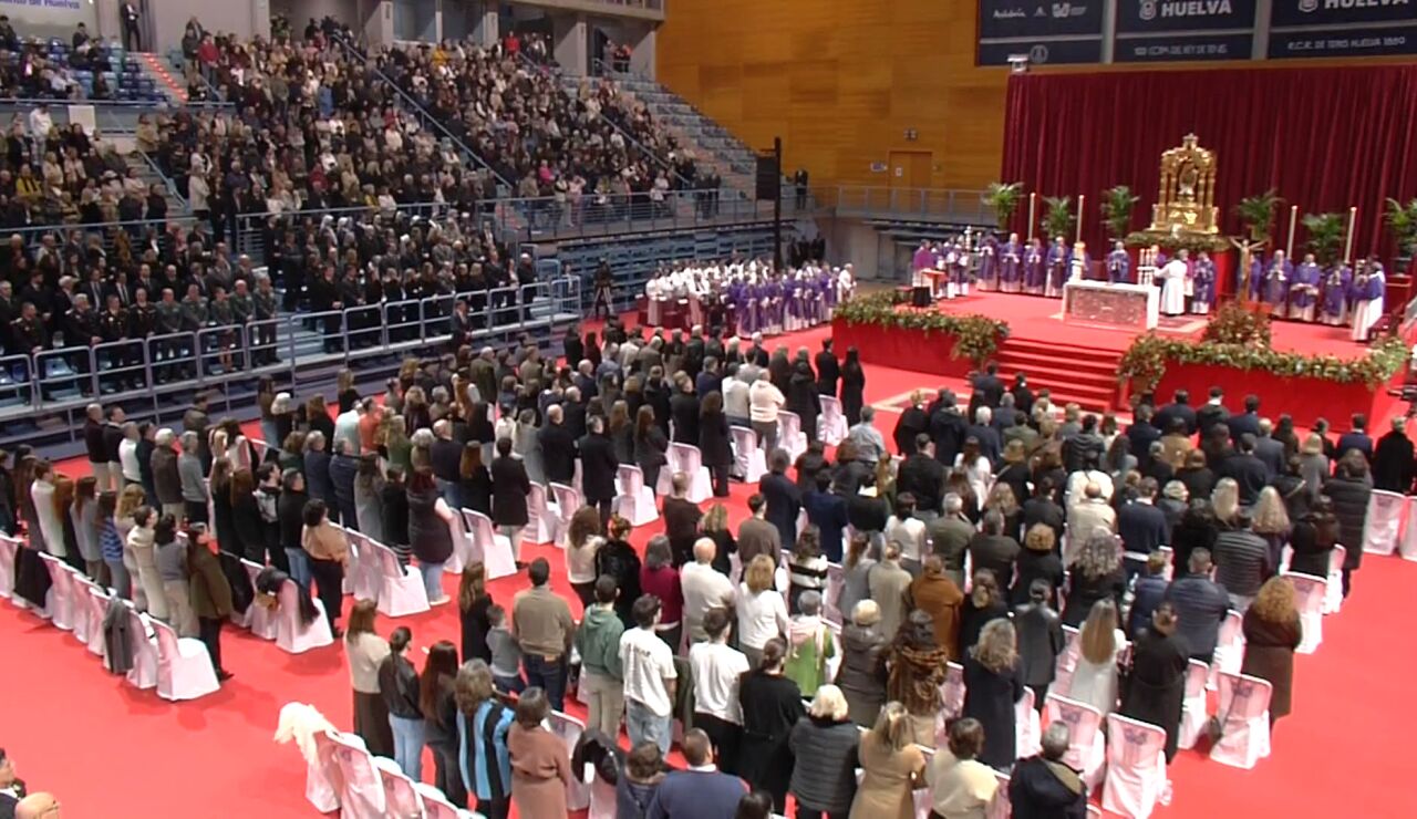 Imagen del funeral por el accidente de Adamuz 