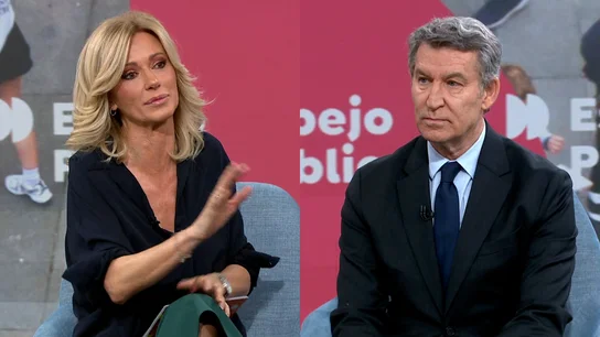Alberto Núñez Feijóo en Espejo Público. Alberto Núñez Feijóo en Espejo Público.