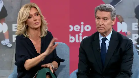 Alberto Núñez Feijóo en Espejo Público. Alberto Núñez Feijóo en Espejo Público.