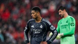 Jude Bellingham y Courtois, cabizbajos en Lisboa