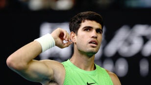 Alcaraz, tras ganar un punto ante Zverev en semifinales