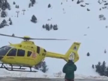 Helicoptero medicalizado en Cerler