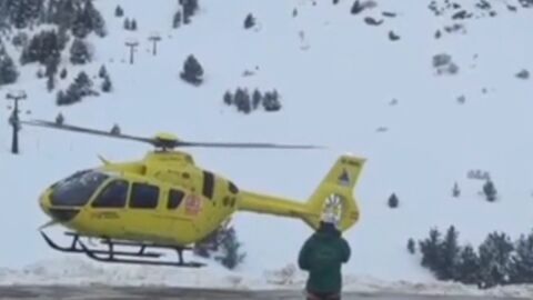 Helicoptero medicalizado en Cerler