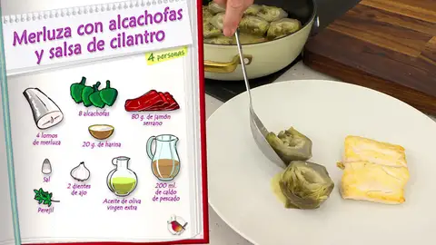 Ingredientes Merluza con alcachofas Ingredientes Merluza con alcachofas