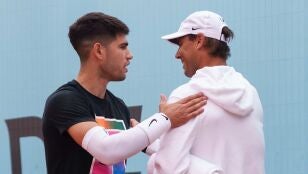 Carlos Alcaraz y Rafa Nadal