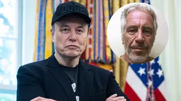 Imagen de archivo de Musk y de Epstein. Imagen de archivo de Musk y de Epstein.