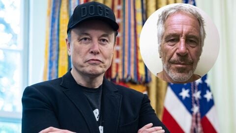 Imagen de archivo de Musk y de Epstein.