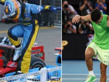 Fernando Alonso y Carlos Alcaraz