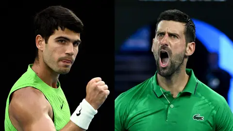 Carlos Alcaraz y Novak Djokovic, finalistas del Open de Australia 2026 Carlos Alcaraz y Novak Djokovic, finalistas del Open de Australia 2026