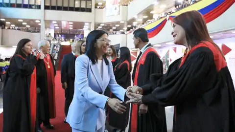 Imagen de la presidenta encargada de Venezuela, Delcy Rodríguez Imagen de la presidenta encargada de Venezuela, Delcy Rodríguez