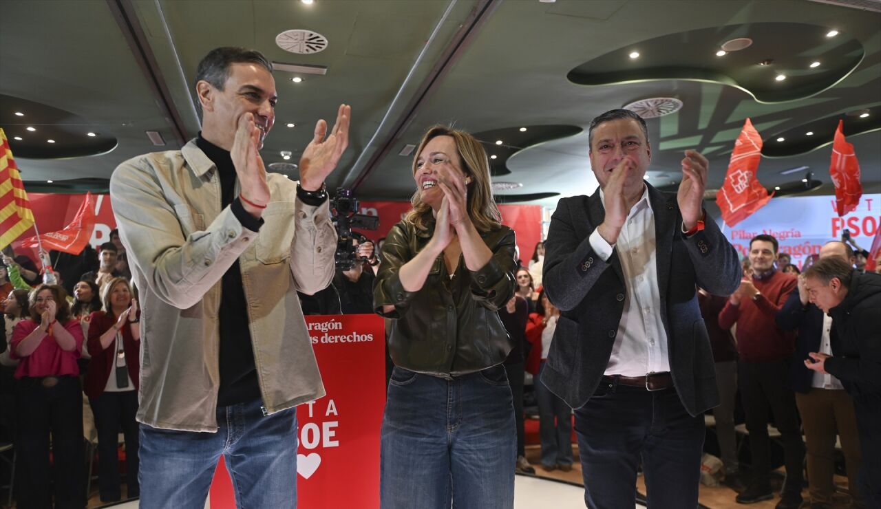 Imagen de Pedro S&aacute;nchez y Pilar Alegr&iacute;a 