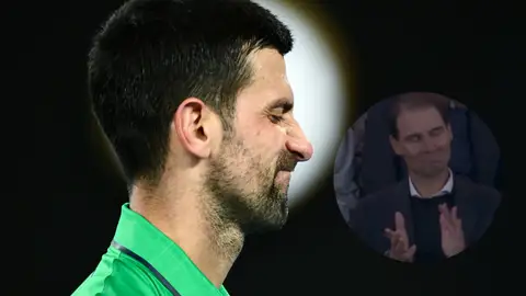 Djokovic habló con Nadal durante la final del Open de Australia ante Alcaraz Djokovic habló con Nadal durante la final del Open de Australia ante Alcaraz