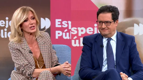 Óscar López, en Espejo Público. Óscar López, en Espejo Público.