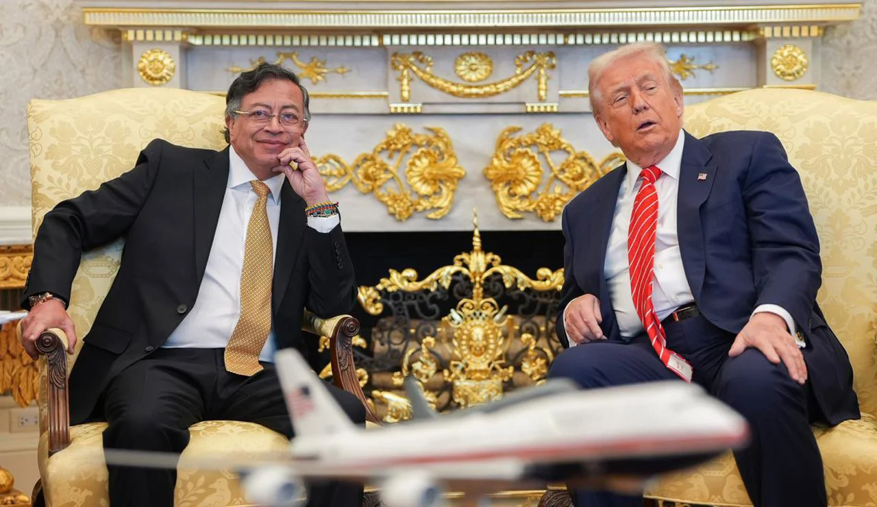 Gustavo Petro y Donald Trump, en Casa Blanca