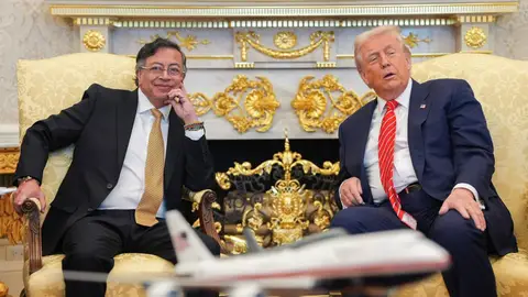 Gustavo Petro y Donald Trump, en Casa Blanca Gustavo Petro y Donald Trump, en Casa Blanca
