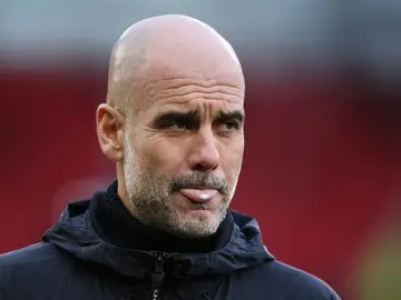 El entrenador Pep Guardiola El entrenador Pep Guardiola