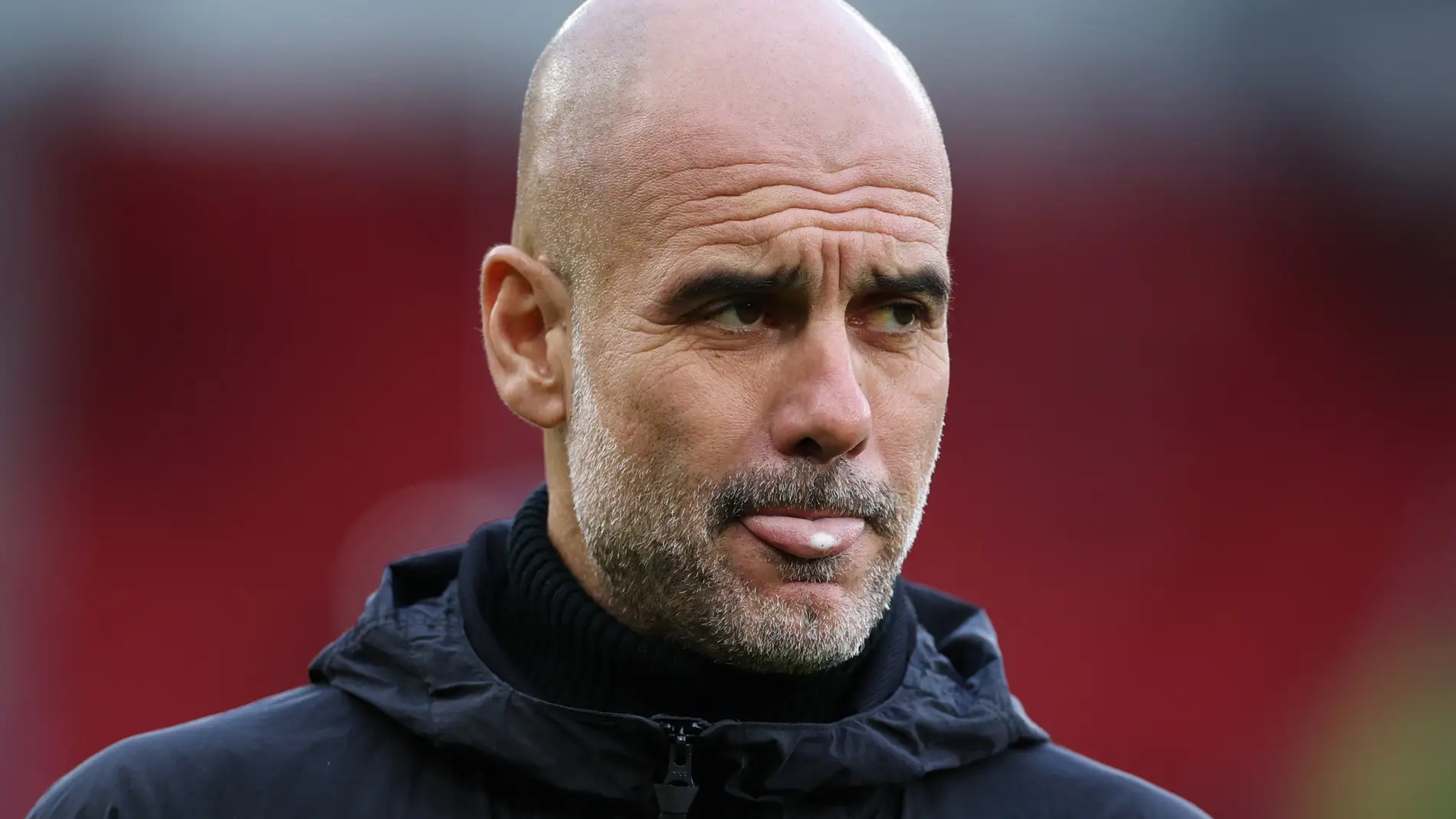 El entrenador Pep Guardiola El entrenador Pep Guardiola