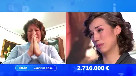Las lágrimas de Rosa al dar la noticia del bote a su madre: “¿Tienes pizza en el congelador para celebrar?” Las lágrimas de Rosa al dar la noticia del bote a su madre: “¿Tienes pizza en el congelador para celebrar?”