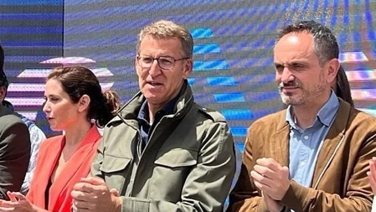 Isabel Díaz Ayuso, Núñez Feijóo y Manuel Bautista Isabel Díaz Ayuso, Núñez Feijóo y Manuel Bautista