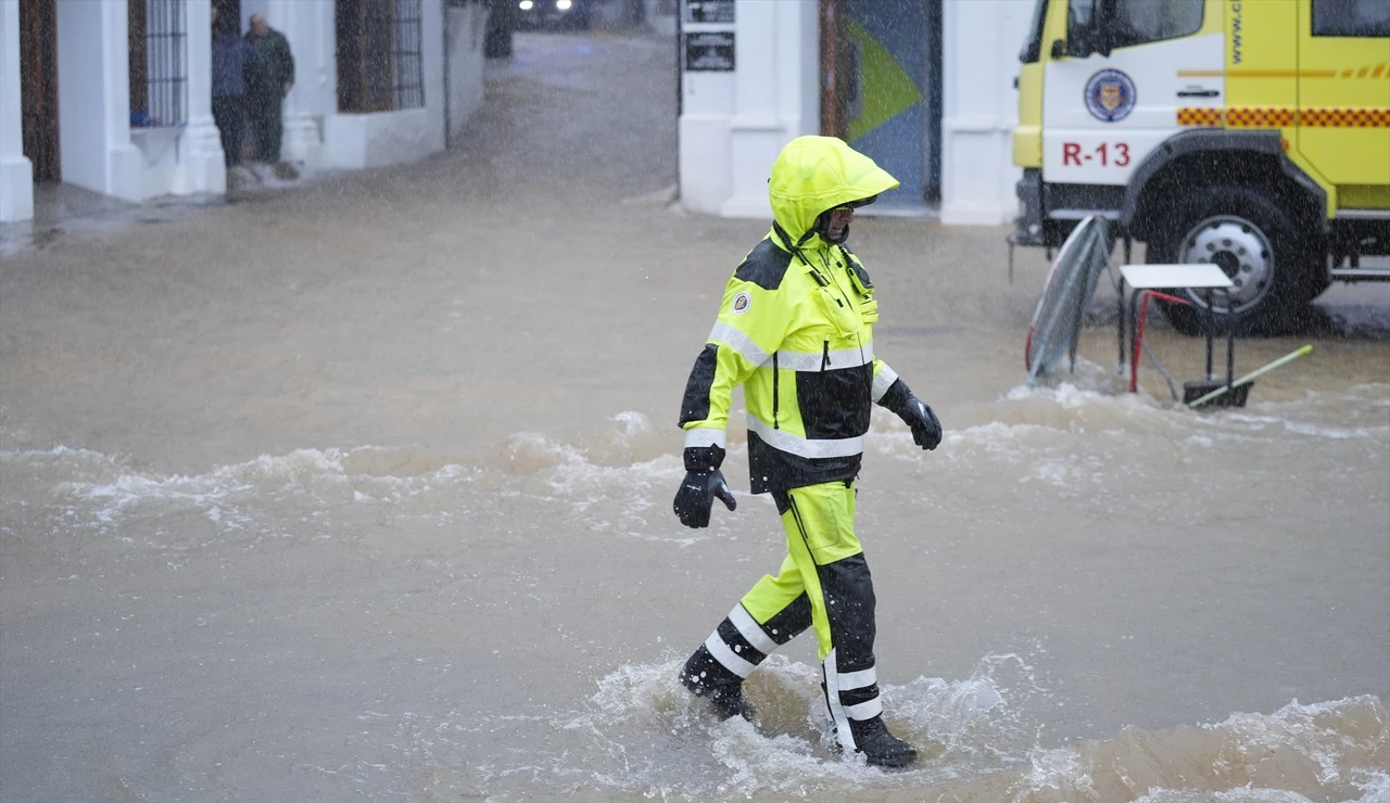 La borrasca Leonardo en Andalucía
