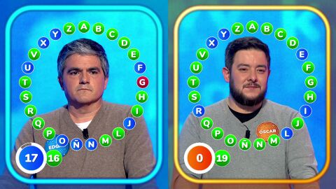 Buen debut: &Oacute;scar presiona a &Eacute;dgar en El Rosco con una primera vuelta de 18 aciertos