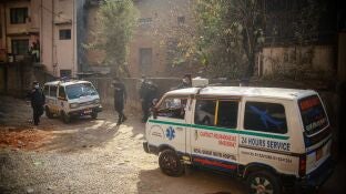 Imagen de archivo de ambulancias en Katmand&uacute;, capital de Nepal