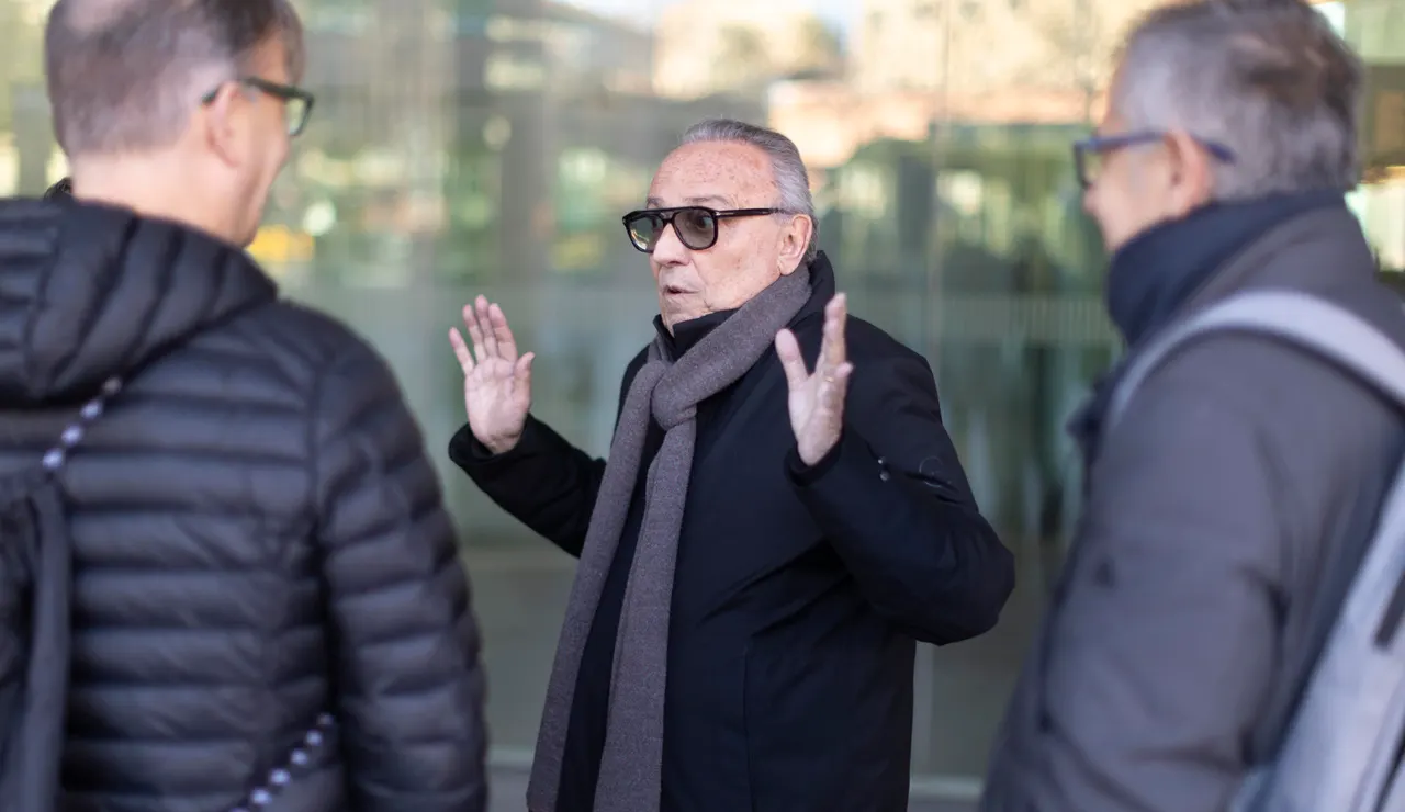 Joan Gaspart a su salida de la Ciutat de la Justicia