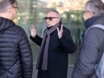 Joan Gaspart a su salida de la Ciutat de la Justicia