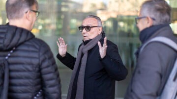 Joan Gaspart a su salida de la Ciutat de la Justicia