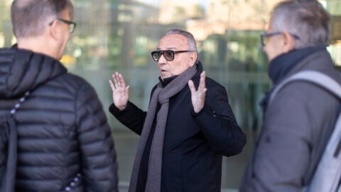 Joan Gaspart a su salida de la Ciutat de la Justicia