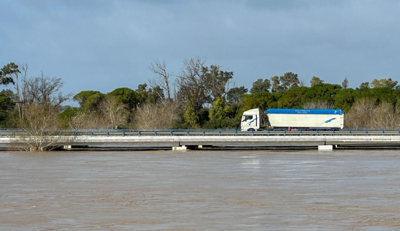 Imagen de la crecida del Guadalete 