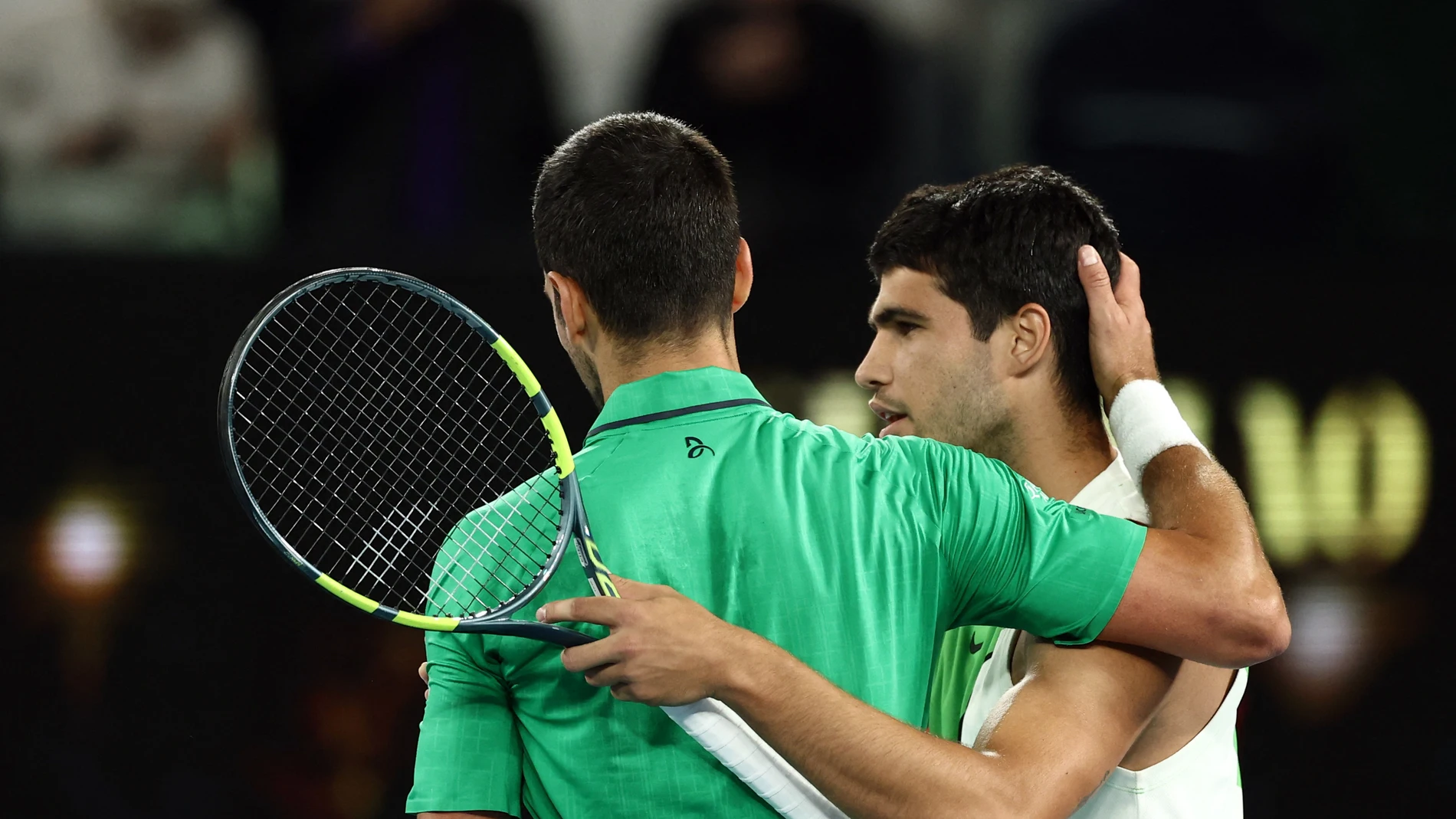 Novak Djokovic y Carlos Alcaraz, tras la final del Open de Australia 2026 Novak Djokovic y Carlos Alcaraz, tras la final del Open de Australia 2026