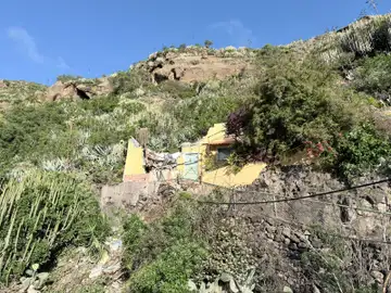 La vivienda que ha sufrido el desprendimiento La vivienda que ha sufrido el desprendimiento